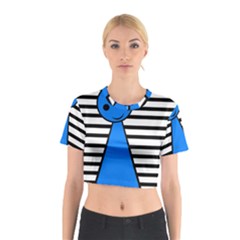 Blue Pawn Cotton Crop Top