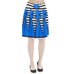 Blue Pawn Pleated Skirt