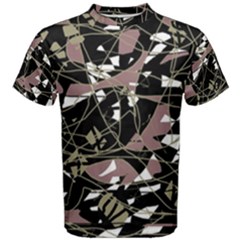 Artistic Abstract Pattern Men s Cotton Tee by Valentinaart