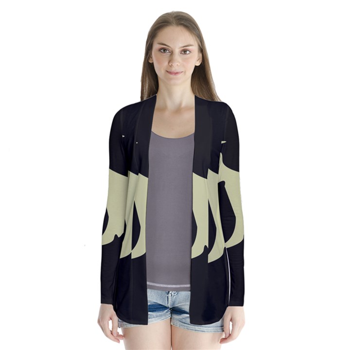 Kangaroo Drape Collar Cardigan