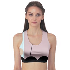 Abstract Design Sports Bra by Valentinaart