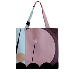 Abstract Design Zipper Grocery Tote Bag