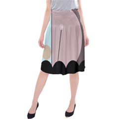 Abstract Design Midi Beach Skirt