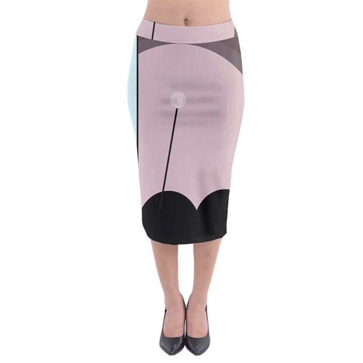 Abstract design Midi Pencil Skirt