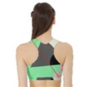 Decorative abstract design Sports Bra with Border View2