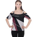 Artistic abstraction Women s Cutout Shoulder Tee View1