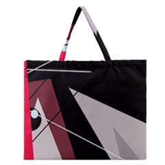 Artistic Abstraction Zipper Large Tote Bag by Valentinaart