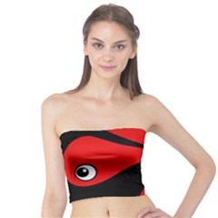 Red Amoeba Tube Top by Valentinaart