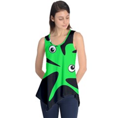 Green Amoeba Sleeveless Tunic