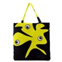 Yellow amoeba Grocery Tote Bag View2