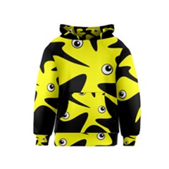 Yellow Amoeba Kids  Pullover Hoodie by Valentinaart