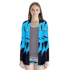 Blue Amoeba Drape Collar Cardigan