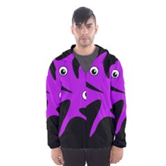 Purple amoeba Hooded Wind Breaker (Men)