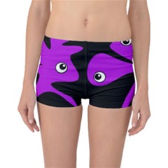 Purple amoeba Reversible Boyleg Bikini Bottoms