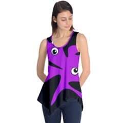 Purple amoeba Sleeveless Tunic