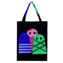 Three Monsters Classic Tote Bag by Valentinaart