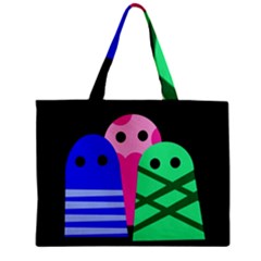 Three Monsters Zipper Mini Tote Bag