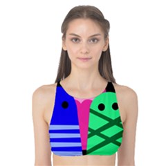 Three Monsters Tank Bikini Top by Valentinaart