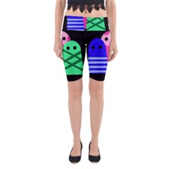 Three Monsters Yoga Cropped Leggings