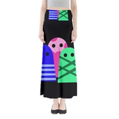 Three Monsters Maxi Skirts by Valentinaart