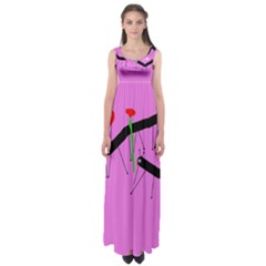 Centipedes Empire Waist Maxi Dress