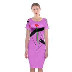 Centipedes Classic Short Sleeve Midi Dress