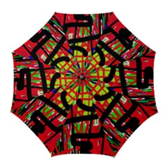 Colorful Abstraction Golf Umbrellas