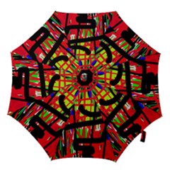 Colorful Abstraction Hook Handle Umbrellas (medium)