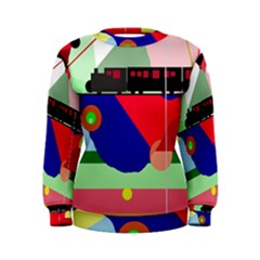 Abstract Train Women s Sweatshirt by Valentinaart