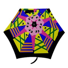 Three Monsters Mini Folding Umbrellas by Valentinaart