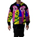 Three monsters Hooded Wind Breaker (Kids) View1