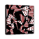 Red, black and white abstraction Mini Canvas 6  x 6  View1