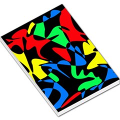 Colorful Abstraction Large Memo Pads by Valentinaart