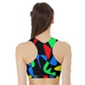 Colorful abstraction Sports Bra with Border View2