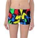 Colorful abstraction Reversible Boyleg Bikini Bottoms View1