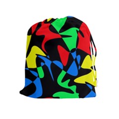 Colorful Abstraction Drawstring Pouches (extra Large)