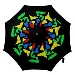 Colorful Abstraction Hook Handle Umbrellas (medium)