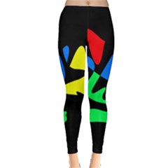 Colorful Abstraction Leggings  by Valentinaart