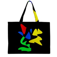 Colorful Abstraction Zipper Mini Tote Bag by Valentinaart