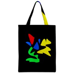 Colorful Abstraction Zipper Classic Tote Bag by Valentinaart