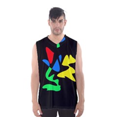 Colorful Abstraction Men s Basketball Tank Top by Valentinaart