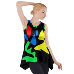 Colorful Abstraction Side Drop Tank Tunic