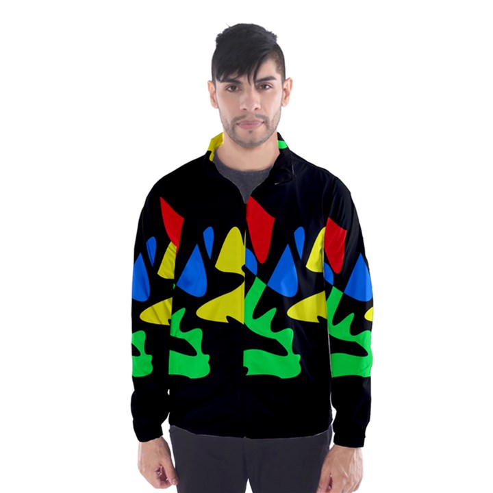 Colorful abstraction Wind Breaker (Men)