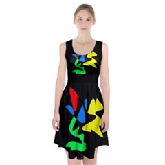 Colorful Abstraction Racerback Midi Dress by Valentinaart