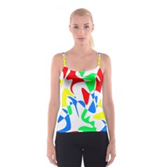 Colorful abstraction Spaghetti Strap Top