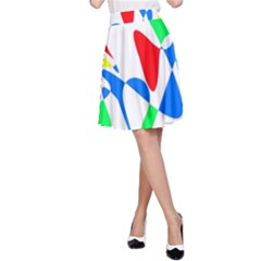 Colorful abstraction A-Line Skirt