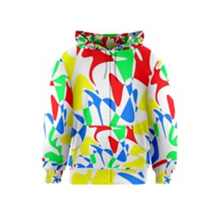 Colorful abstraction Kids  Zipper Hoodie