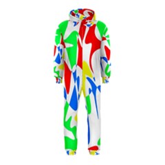 Colorful Abstraction Hooded Jumpsuit (kids) by Valentinaart