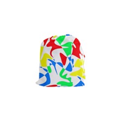 Colorful abstraction Drawstring Pouches (XS) 