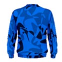 Blue pattern Men s Sweatshirt View2